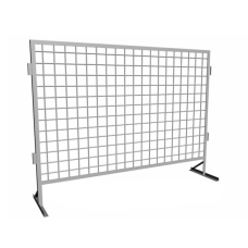 Защитное ограждение мобильное оцинкованное эмалированное (ЦП RAL) 2550х400х2000х3,8х100х100 мм